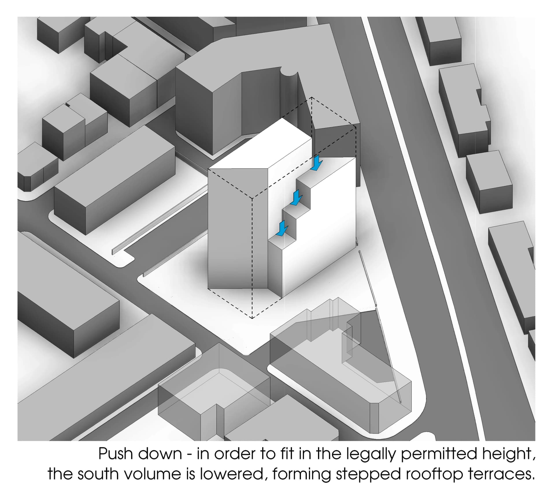 Architectural concept design stage.