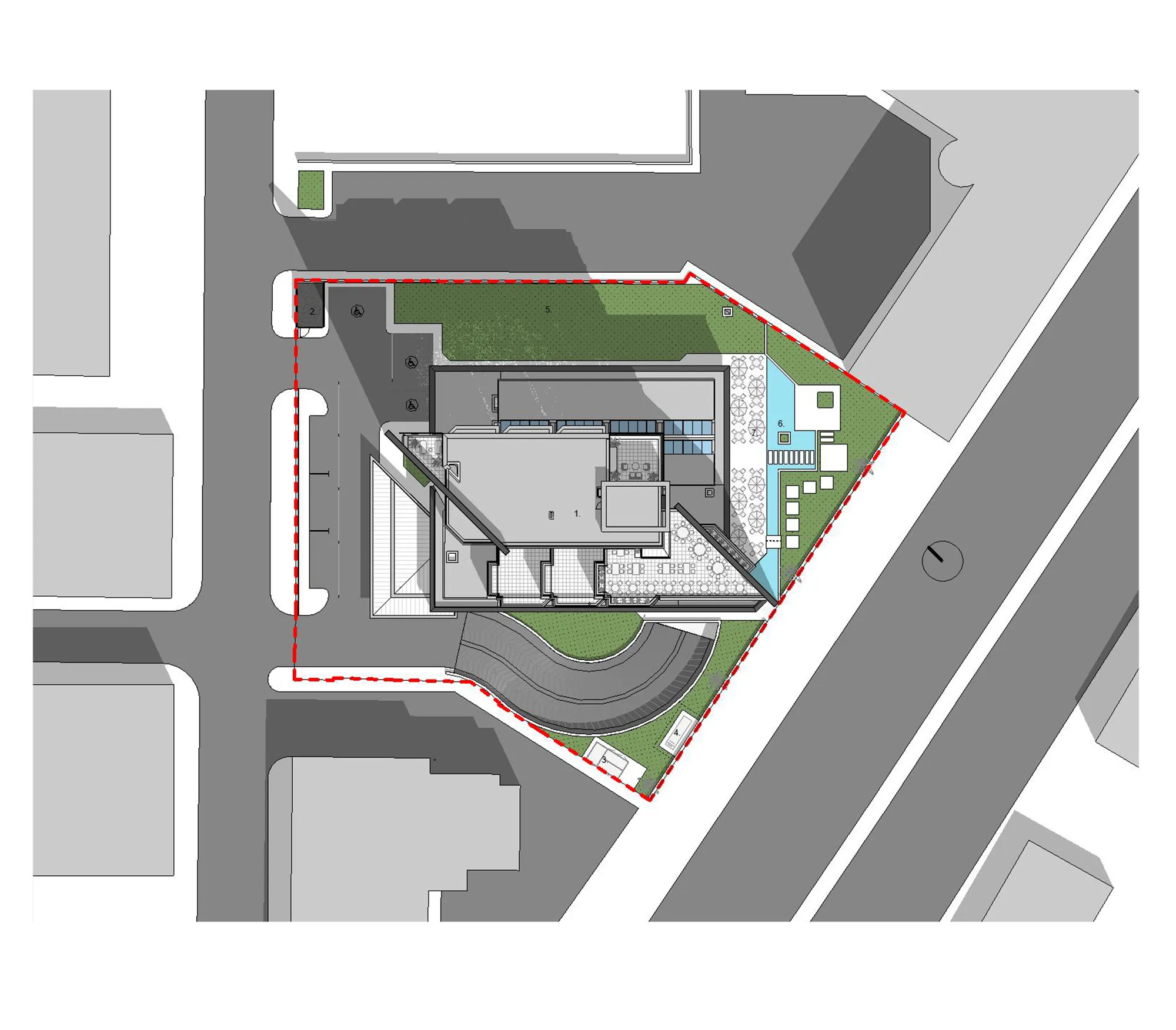 Architectural concept design stage.