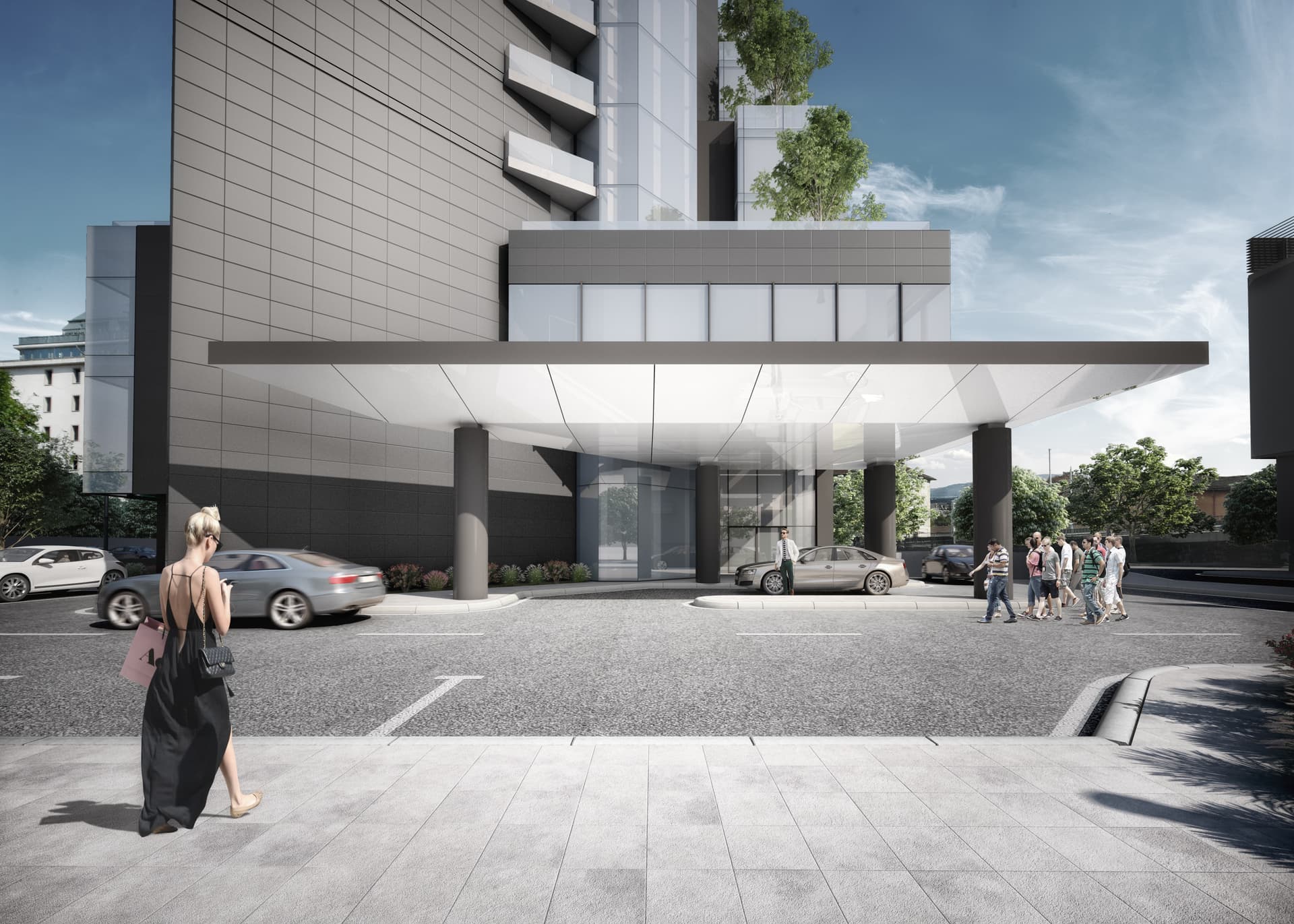 Capital tower - main entrance