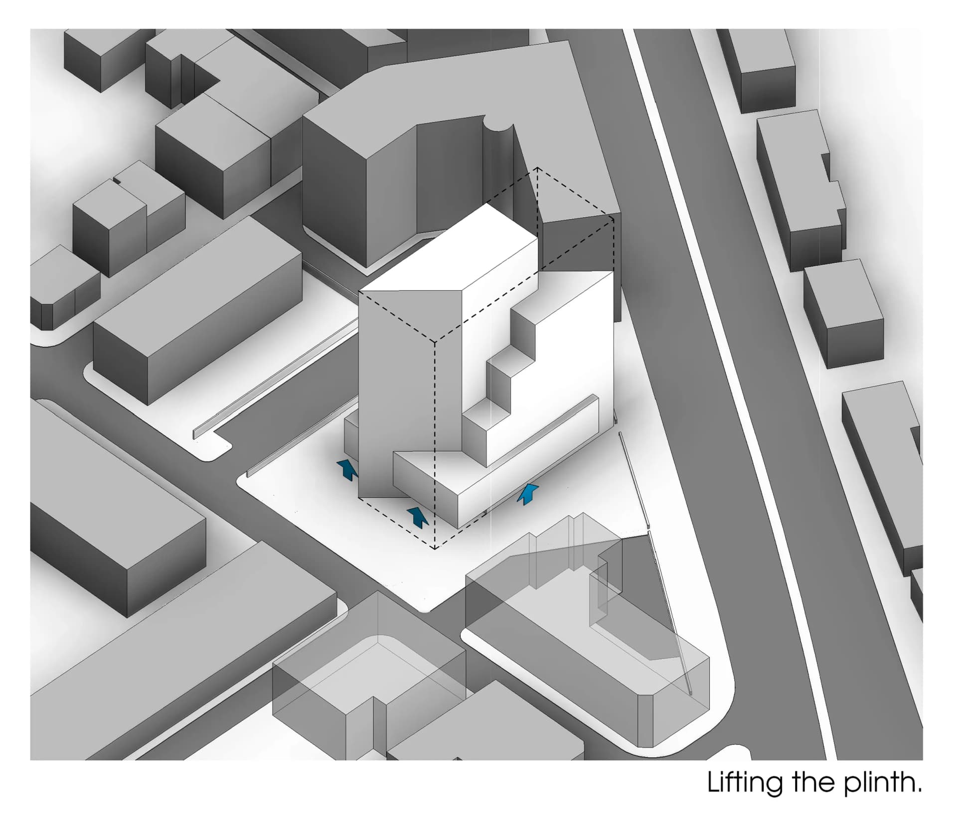 Architectural concept design stage.